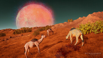 Une image montrant des animaux dans Stranded: Alien Dawn.