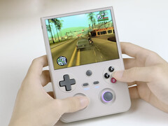 L'Anbernic RG477V dans l'une de ses deux couleurs de lancement. (Source de l'image : Anbernic)