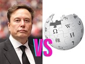 Représentation artistique d'Elon Musk contre Wikipédia. (Source de l'image : Wikipedia, édité)