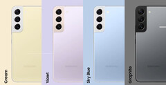 Apparemment, Samsung proposera la série Galaxy S23 en quatre couleurs également. (Image source : Samsung)