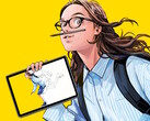 Le MovinkPad de Wacom est une tablette portable Android équipée d'un stylet Wacom Pro Pen 3 conçu pour faciliter le dessin des artistes en déplacement. (Source de l'image : Wacom)
