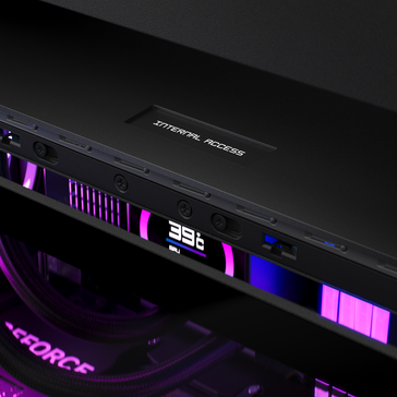 HP Omen Max 45L : déverrouillage du panneau latéral