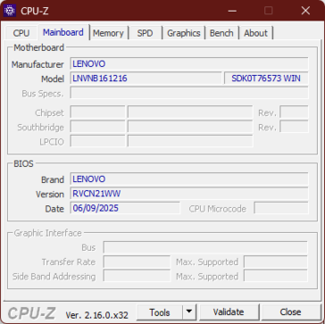 Carte mère CPU-Z