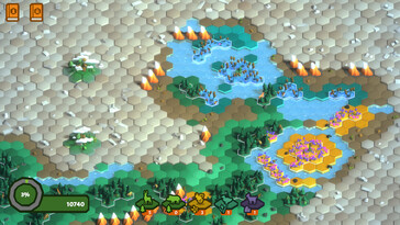 Sur l’image : une capture d’écran du gameplay de Growth.