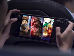 La collection de jeux LEGO Worlds Collide expirera bientôt. Illustration : Steam Deck avec l'image de couverture de l'offre. (Source de l'image : Valve et Humble Bundle - édité)