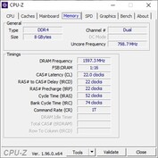 Lenovo IdeaPad Flex 5 CPU-Z : Onglet Mémoire