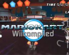 Une capture d'écran tirée de Mario Kart Wii, compilée