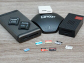 Le terrain d'essai : Deux cartes MicroSD Express contre trois cartes UHS. Le Sony Tough n'a pas été pris en compte car il était utilisé pour la prise de vue. A l'extérieur : Deux formats de cartes mémoire relativement nouveaux qui n'ont pas réussi à s'imposer. (Source de l'image : Andreas Sebayang/N