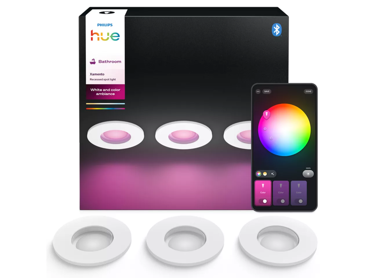 Le nouveau spot blanc Philips Hue Xamento. (Source de l'image : Philips Hue)