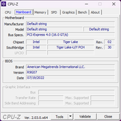 CPU-Z : Carte mère