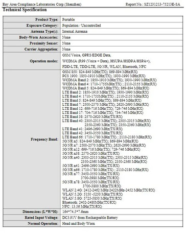 Le "GT 20 Pro" d'Infinix apparaît sur le site de la FCC. (Source : FCC via MySmartPrice)