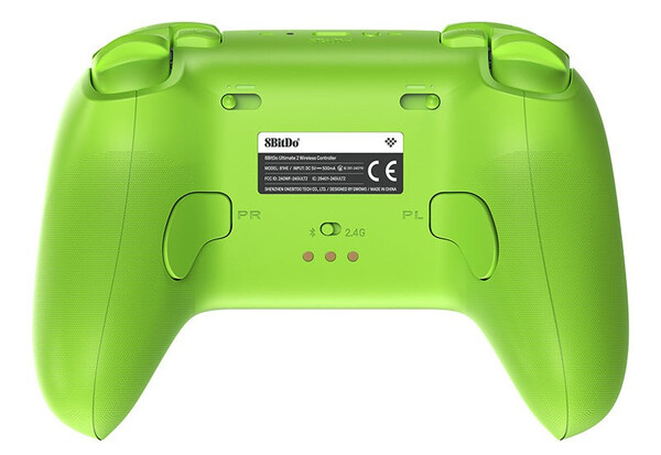 La manette 8BitDo Ultimate 2 Wireless dispose d'un interrupteur physique à l'arrière pour alterner entre les modes Bluetooth et 2,4 GHz. (Source de l'image : 8BitDo)