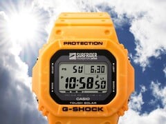 Le modèle Casio G-5600SFJ-9 (photo) a été conçu en collaboration avec Surfrider Foundation Japan. (Source de l&#039;image : Casio)
