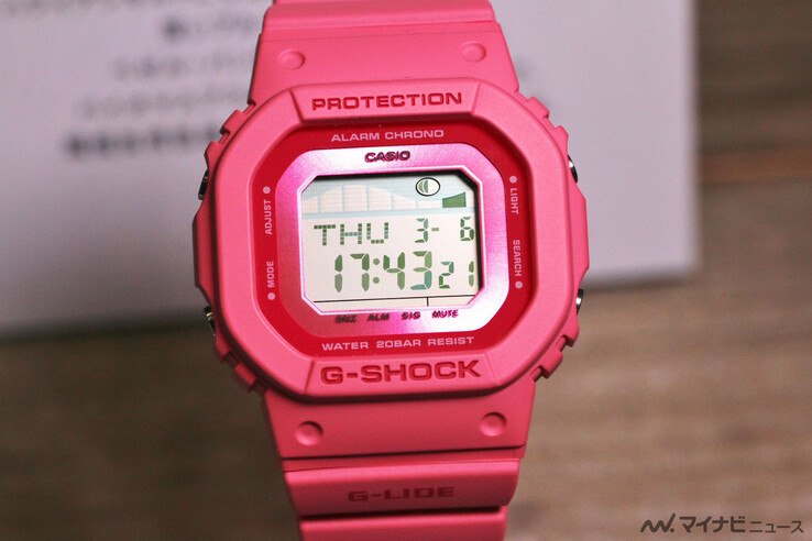 La montre Casio G-Shock G-Lide GLX-S5610-4. (Source de l'image : Mynavi News)