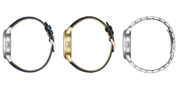Les nouvelles montres Citizen AW015 sont dotées de bracelets en cuir ou en métal. (Source de l'image : Citizen, édité)