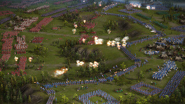 Une image représentant une bataille et de nombreuses unités dans Cossacks 3.