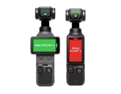 L'Osmo Pocket 4 (à gauche) présente des durées de fonctionnement nettement plus longues que l'Osmo Pocket 3 (à droite).