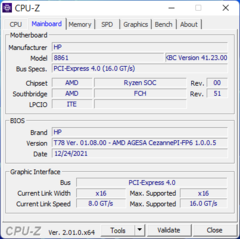 Carte mère CPU-Z