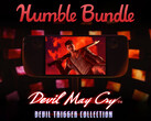 La Devil Trigger Collection expirera le 30 juillet. Illustration : Steam Deck fonctionnant avec DmC : Devil May Cry. (Source de l'image : Steam et Humble Bundle - édité)