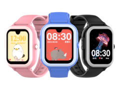 La montre Rogbid K1 est disponible en trois couleurs : rose, bleu et noir (photo). (Source de l'image : Rogbid)