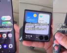 Une vidéo de prise en main du Galaxy Z Flip 7 apparaît dans une fuite, qui a été rapidement supprimée (Source de l'image : @andrei_eclynoh)