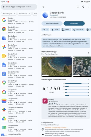 Vous trouverez toutes les applications Google dans l'Aurora Store.