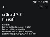 Android 11 (via crDroid 7.2 ROM) sur Xiaomi Mi A1 (Source : Own)