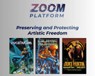 Bannière de Zoom Platform avec les jeux Duke Nukem (Source de l'image : Zoom Platform avec modifications)