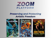 Bannière de Zoom Platform avec les jeux Duke Nukem (Source de l'image : Zoom Platform avec modifications)