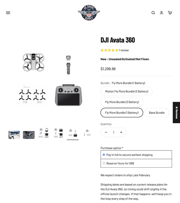 (Source : US Drone Supply)