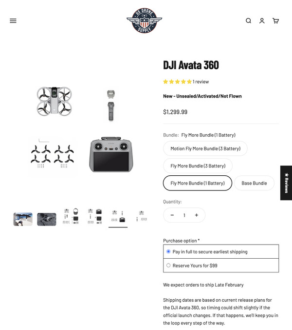 (Source : US Drone Supply)