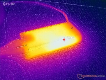 L'adaptateur CA atteint plus de 38°C lorsqu'il est en charge