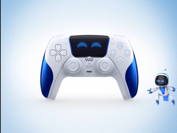 La nouvelle manette Astro Bot DualSense avec des yeux joyeux. (Source de l'image : PlayStation)