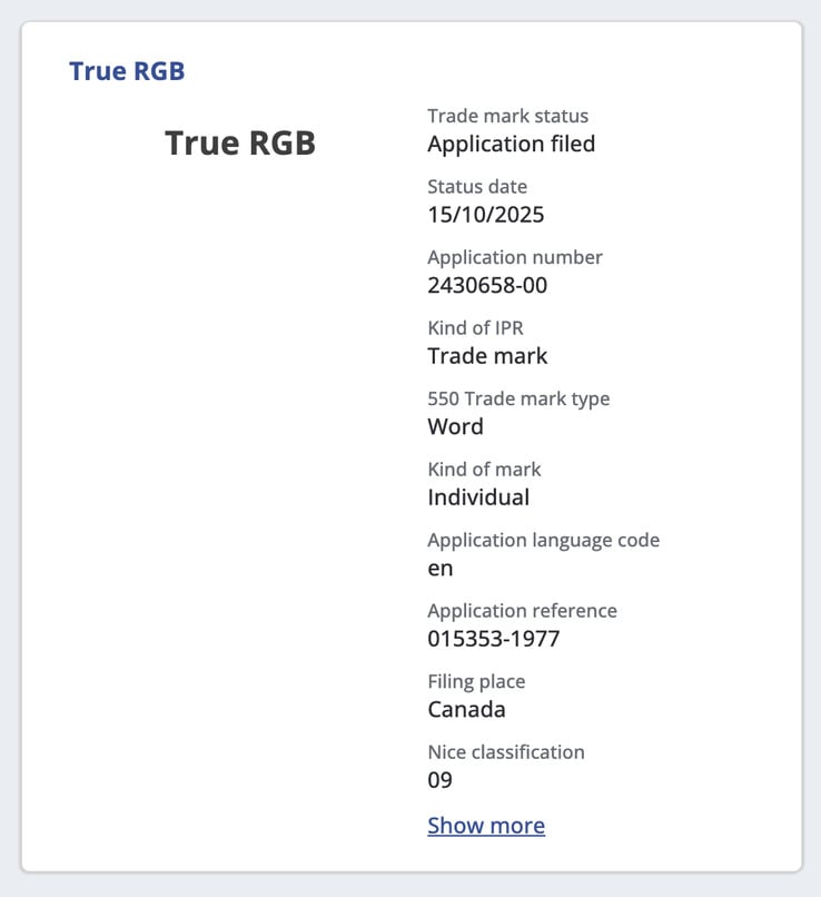 (Source de l'image : via TM View)