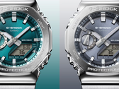 Les montres Casio G-Shock GM-2110D-3A1 (à gauche) et GM-2110D-8A (à droite), en photo. (Source de l'image : Casio)