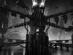 Evolve 2 avait déjà un concept art en jeu lorsqu'il a été abandonné par le studio. (image source TJ Frame)