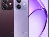 Le smartphone Oppo A5i est disponible en violet étoilé et en rouge nébuleux (Image source : Oppo)