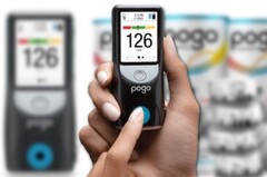 Le moniteur de glycémie POGO Automatic pèse seulement 3,4 onces avec les piles. (Image source : Intuity Medical Inc. - édité)