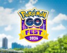 L'illustration promotionnelle officielle du Pokémon GO Fest 2026.