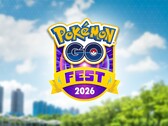 L'illustration promotionnelle officielle du Pokémon GO Fest 2026.