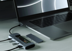 L&#039;adaptateur multiport hybride USB-C de Satechi est doté d&#039;un boîtier pour SSD M.2. (Image : Satechi)