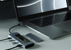 L'adaptateur multiport hybride USB-C de Satechi est doté d'un boîtier pour SSD M.2. (Image : Satechi)