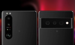 Un nouveau fleuron de Sony Xperia pourrait être livré avec un capteur de 50 MP semblable à celui du Google Pixel 6 - mais peut-être dans un design différent. (Image source : Sony/FrontPageTech - édité)