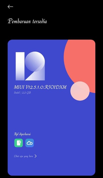 MIUI 12.5 pour le site indonésien Redmi Note 9.