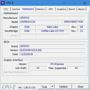 Lenovo V330 14IKB - CPU-Z : carte-mère.