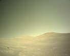 Image de l'espace de travail "Scotiafjellet" capturée par le rover Mars Perseverance (Source de l'image : NASA et JPL-Caltech)