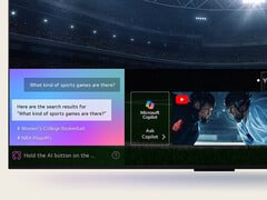 L'application Microsoft Copilot sur un téléviseur LG. (Source de l'image : LG)