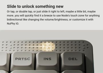 Barre tactile NuPhy Node75 (Source de l'image : NuPhy)