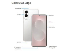 Le Galaxy S25 Edge est annoncé à plus de 1 200 euros dans la zone euro. (Source de l&#039;image : via Evan Blass)