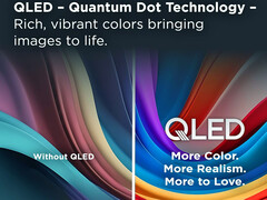 Publicité pour le téléviseur QLED de TCL.
